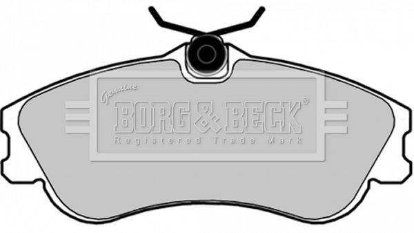 BORG & BECK stabdžių trinkelių rinkinys, diskinis stabdys BBP1725